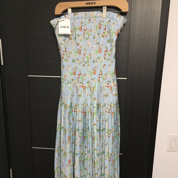 AMUR Hiyori Strapless Ruched Maxi Dress,Brand new 00 - Picture 3 of 16